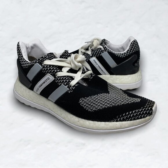 Adidas x Y-3 PureBoost ZG Knit Oreo Black White x Yohji Yamamoto AQ5731 - Picture 1 of 10